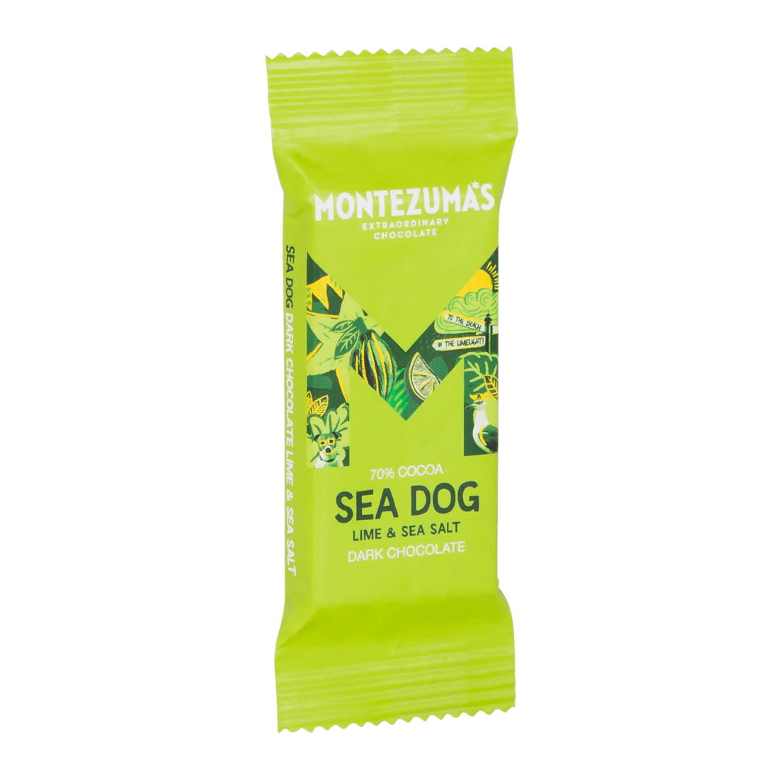 Sea Dog - Dark Chocolate with Lime & Sea Salt Mini Bars x26 - Image 2