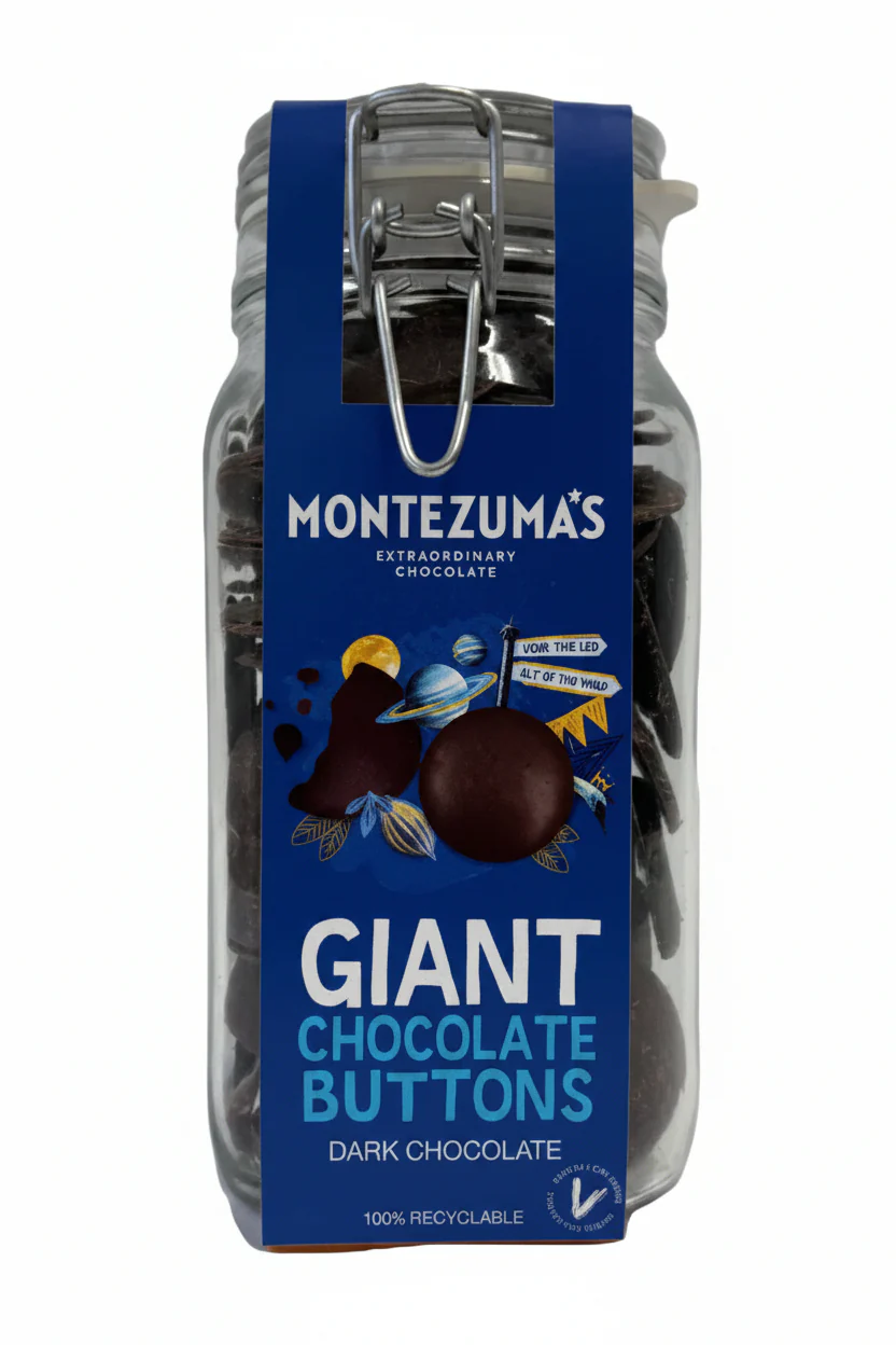 Giant Dark Chocolate Button Jar